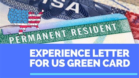 write  experience letter   green card youtube