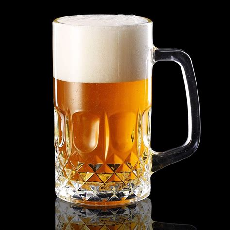 Large Glass Beer Mugs 20 Ounces Set Of 2 Beer Stein Wedding Party Beer