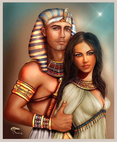The Royal Couple Egyptian Beauty Ancient Egypt Egyptian Kings And