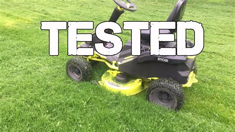 Ryobi Rm480e Battery Electric Riding Mower In Action Youtube