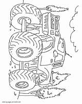 Coloring Pages Trucks Truck Printable Bigfoot Monster Print Boys sketch template