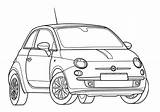 Fiat Coloring 500 Pages Printable Colorare Da Abarth Supercoloring Drawing Cars Car Kids Cartoon Choose Board Skip Main sketch template