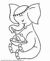 Coloring Pre Pages Elephant Template Large Kindergarten Printable Kids Templates Colouring Eating Shape Fun Print Honkingdonkey Popular Animal Activity Students sketch template