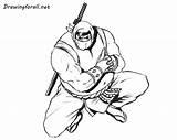 Ninja Sumo Draw Drawing Drawingforall Ayvazyan Stepan Tutorials Comics Posted Step sketch template