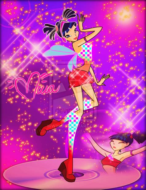 winx  transformation magic winx musa  winx club fan art