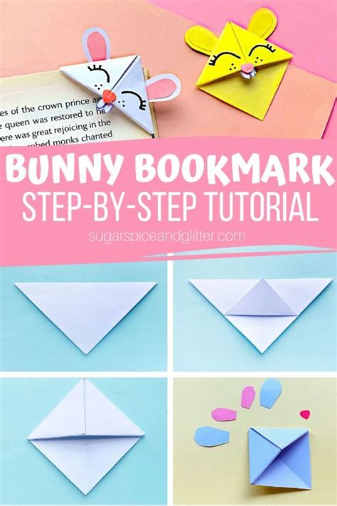 bunny corner bookmark sugar spice  glitter