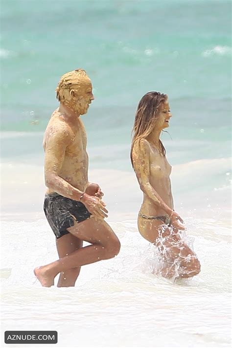 niamh adkins topless slim figure on the beach in tulum mexico aznude
