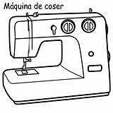 Machine Sewing Coloring Pages Para Coser Maquina Colorear Template sketch template