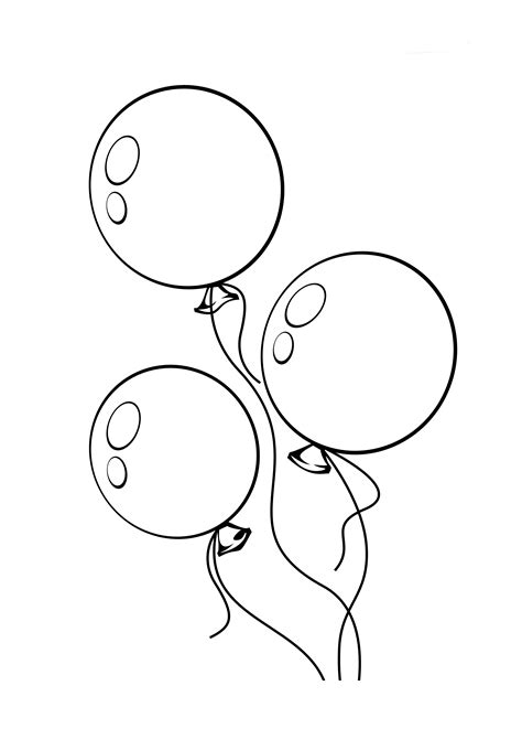 balloon coloring pages  kids  print