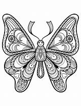 Pages Coloring Pretty Adults Things Printable Adult Butterflies Template sketch template