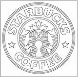 Starbucks Coloring Logo Template sketch template