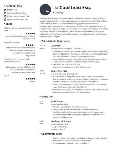 law legal resume template examples guide  tips