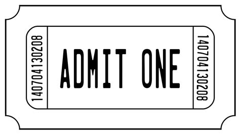 printable admit  ticket template