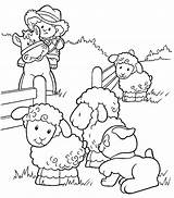 Coloring Pages Farm Sheep Kids Colouring Animal Colorir Para Fazenda Color Da Bichinhos Popular sketch template