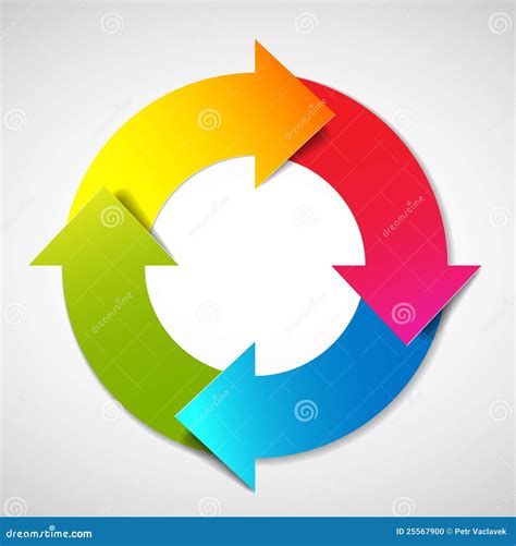 vector life cycle diagram stock vector illustration  blue