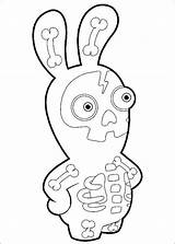 Rabbids Coloring Rabbid Pages Invasion Raving Colouring Coloriage Online Printable Drawings Lapin Imprimer Halloween Websincloud Activities Crètin Draw sketch template