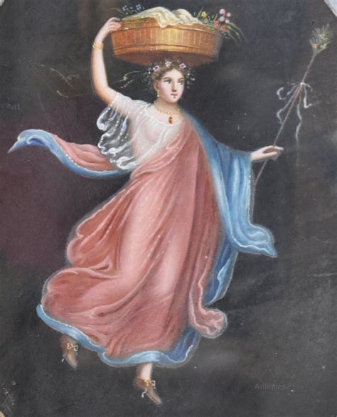antiques atlas italian classical oil painting   goddess