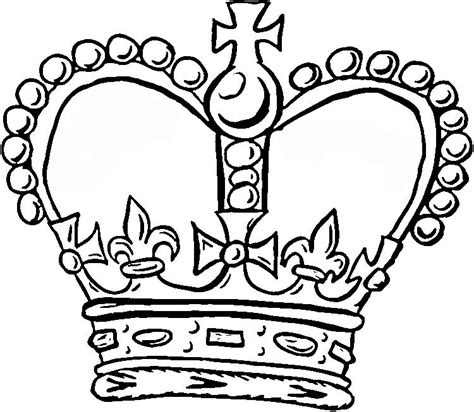 crown coloring pages    print