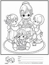 Coloring Precious Moments Pages Birthday Grandma Getcolorings Kids Ginormasource sketch template