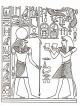 Egipto Egypt Egipcio Antiguo Ancient Egipcios Egipcia Pintura Jeroglificos Seleccionar Símbolos Papiros sketch template