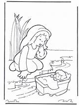 Coloring Pages Moses Baby Popular Colouring sketch template