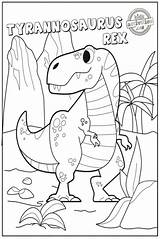 Rex Coloring Pages Tyrannosaurus Kids sketch template