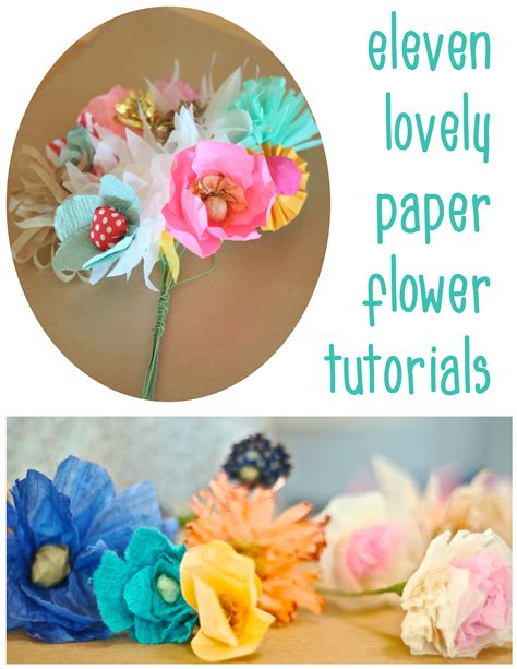 diy paper flower tutorials dear handmade life