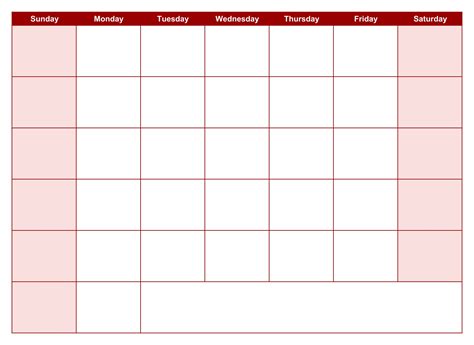 blank printable calendar pages printableecom
