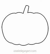 Halloween Pumpkins Onelittleproject Outlines Stencils sketch template
