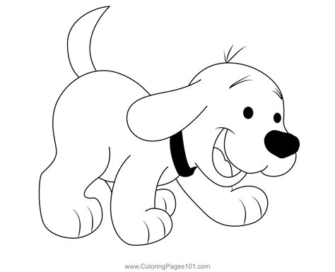 smiling puppy clifford coloring page  kids  clifford  big