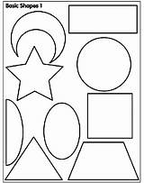 Shapes Basic Coloring Pages Crayola sketch template