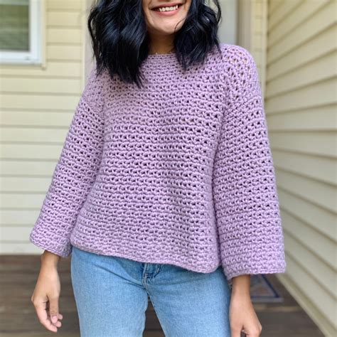 crochet  sweater  cute quick  easy pattern knitcroaddict