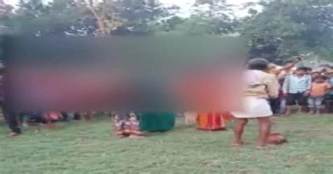 three women beaten up paraded half naked by villagers