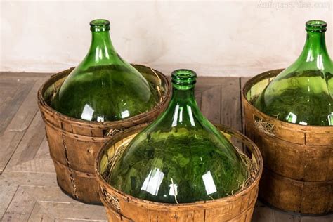 Antiques Atlas Large Vintage Wine Bottles In Barrels