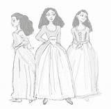 Schuyler Hamilton Sisters Coloring Sketch Musical Sister Eliza Peggy Deviantart Drawings Draw Costume Cw Hillary Cast Fanart Angelica Obsession Choose sketch template