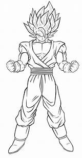Sangoku Goku Saiyan Gratuit Sayen Animé sketch template