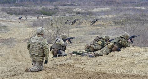 ukrainian army and 3 15 infantry soldiers partner for section live fire
