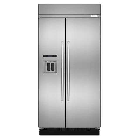 kitchenaid kbsdess  cu ft built  refrigerator stainless steel