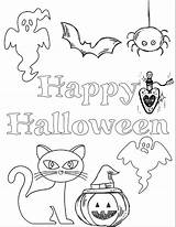 Halloween Coloring Pages Printable Kids Printables Happy Sheets Thehousewifemodern Ghosts Spooky Scary Bat Page4 Book Easy Little Page3 sketch template