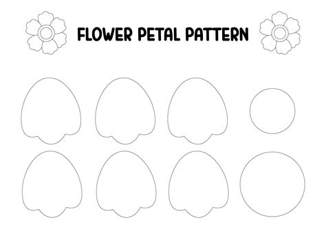 images  printable flower petal template pattern printable