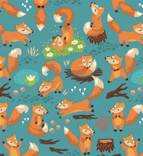 fox pattern fox pattern artsy pattern