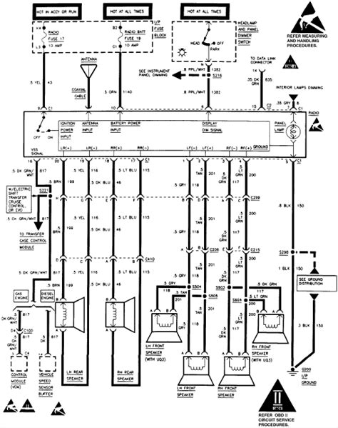 chevy tahoe radio wiring diagram  chevy radio wiring diagram wiring diagram networks
