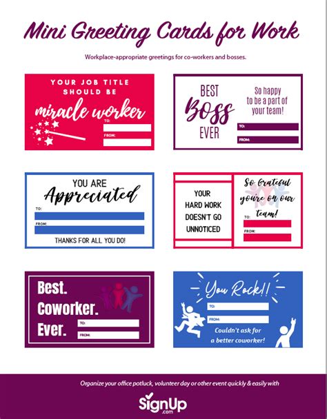 Valentines For Coworkers Printable