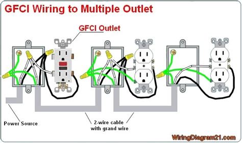 multiple gfci outlet wiring diagram electrical wiring outlet wiring gfci