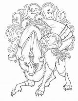 Fantasy Mystical Mythical sketch template