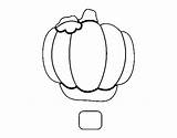 Balloon Pumpkin Coloring Coloringcrew sketch template
