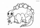 Stegosaurus Dinosaurier Blume Zum Dchen Hrige Malvorlage sketch template
