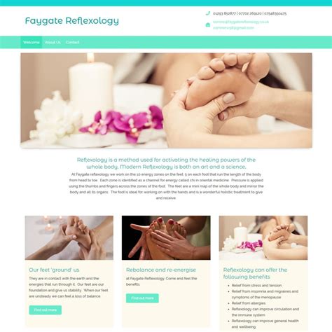 Reflexology Website Design Websites For Reflexologists Healthhosts