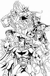 Coloring Pages Justice League Cartoons Cartoon sketch template