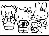 Kitty Hello Friends Coloring Pages Printable Getcolorings Color sketch template
